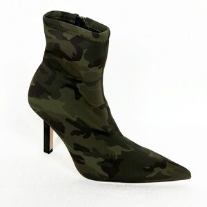 Brand New Good American Green Camo Camouflage Neoprene Stiletto High Heels